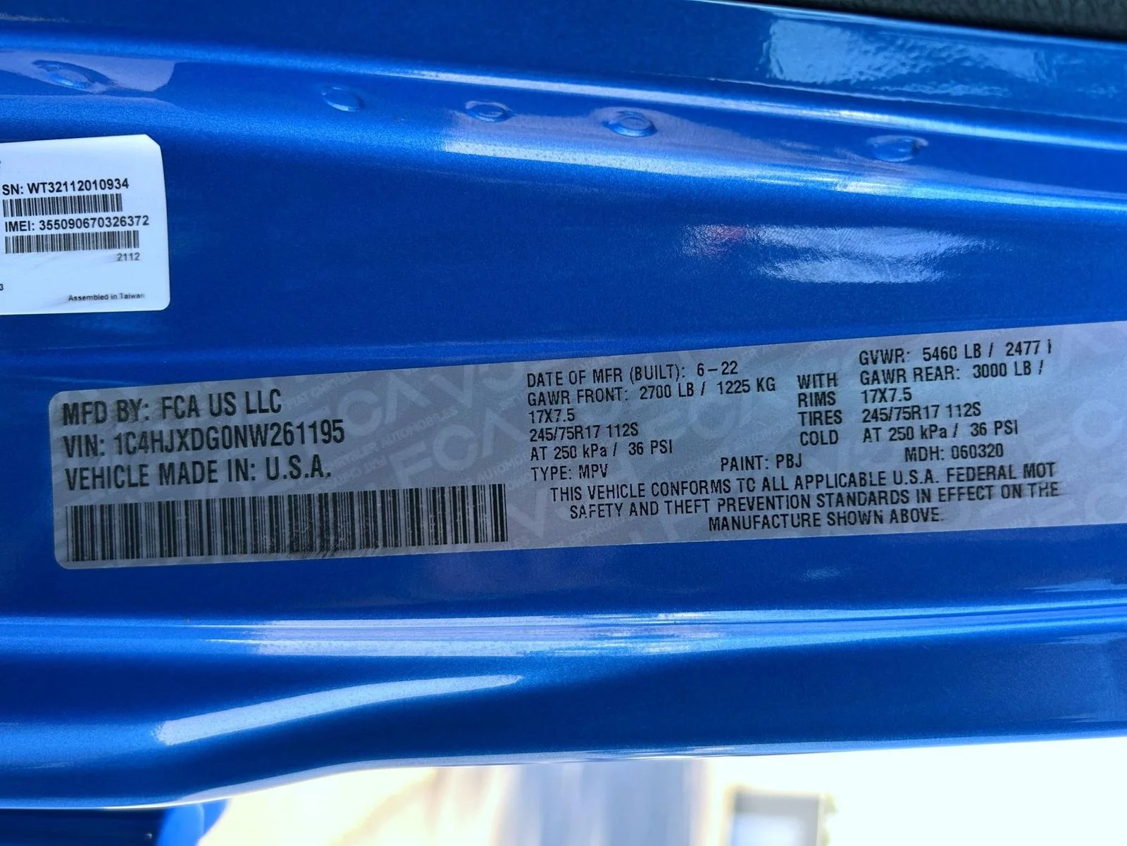 Used 2022 Blue Jeep Unlimited Sport S image 25