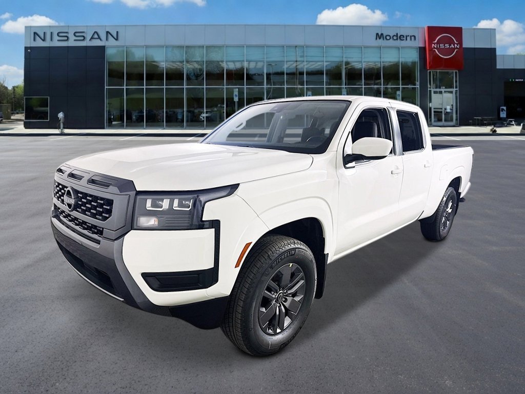 New 2026 Glacier White Nissan Crew Cab SV Long Bed image 1