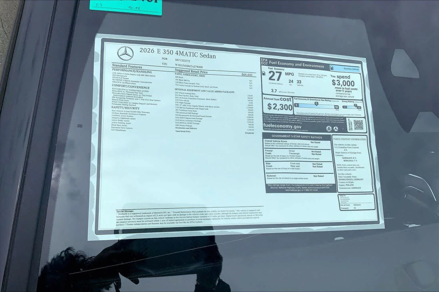 New 2026 Black Mercedes-Benz E 350 image 19