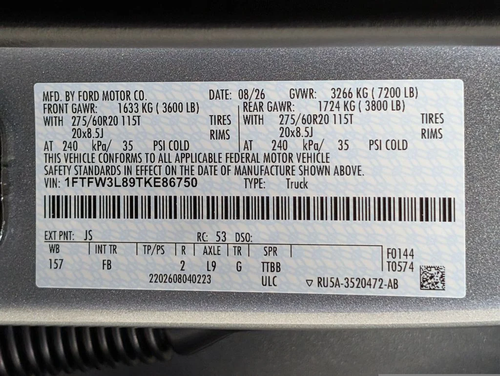 New 2026 Iconic Silver Metallic Ford XLT image 31