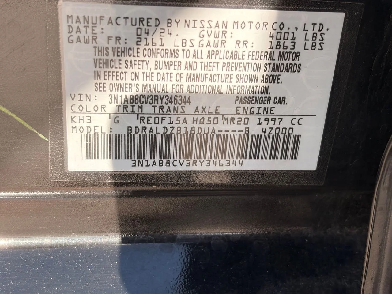 Used 2024 Super Black Nissan SV image 32