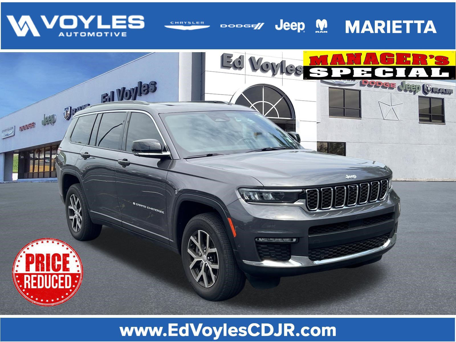 Used 2024 Baltic Gray Metallic Clearcoat Jeep Limited image 1