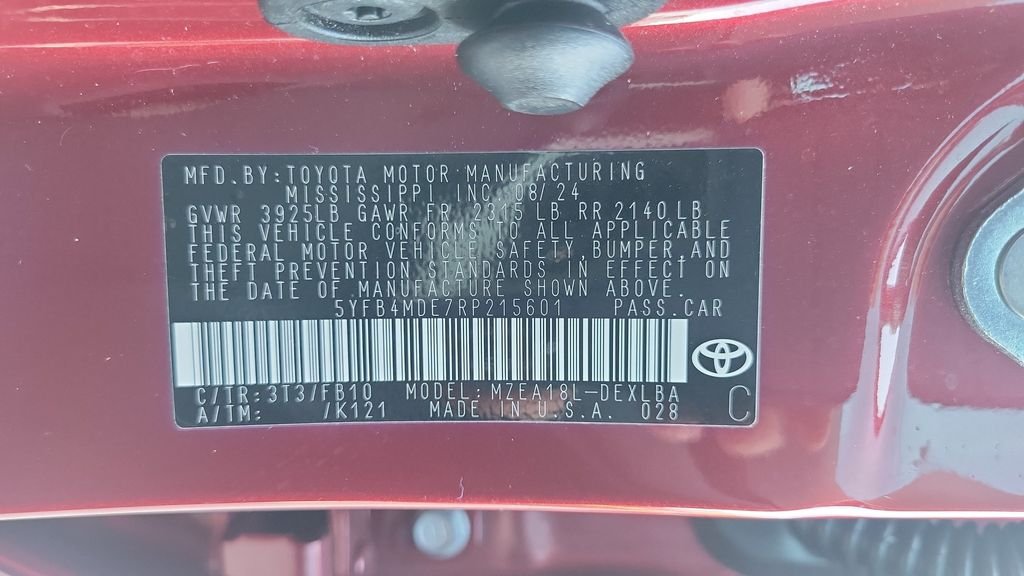 Certified Used 2024 Red Toyota LE image 23
