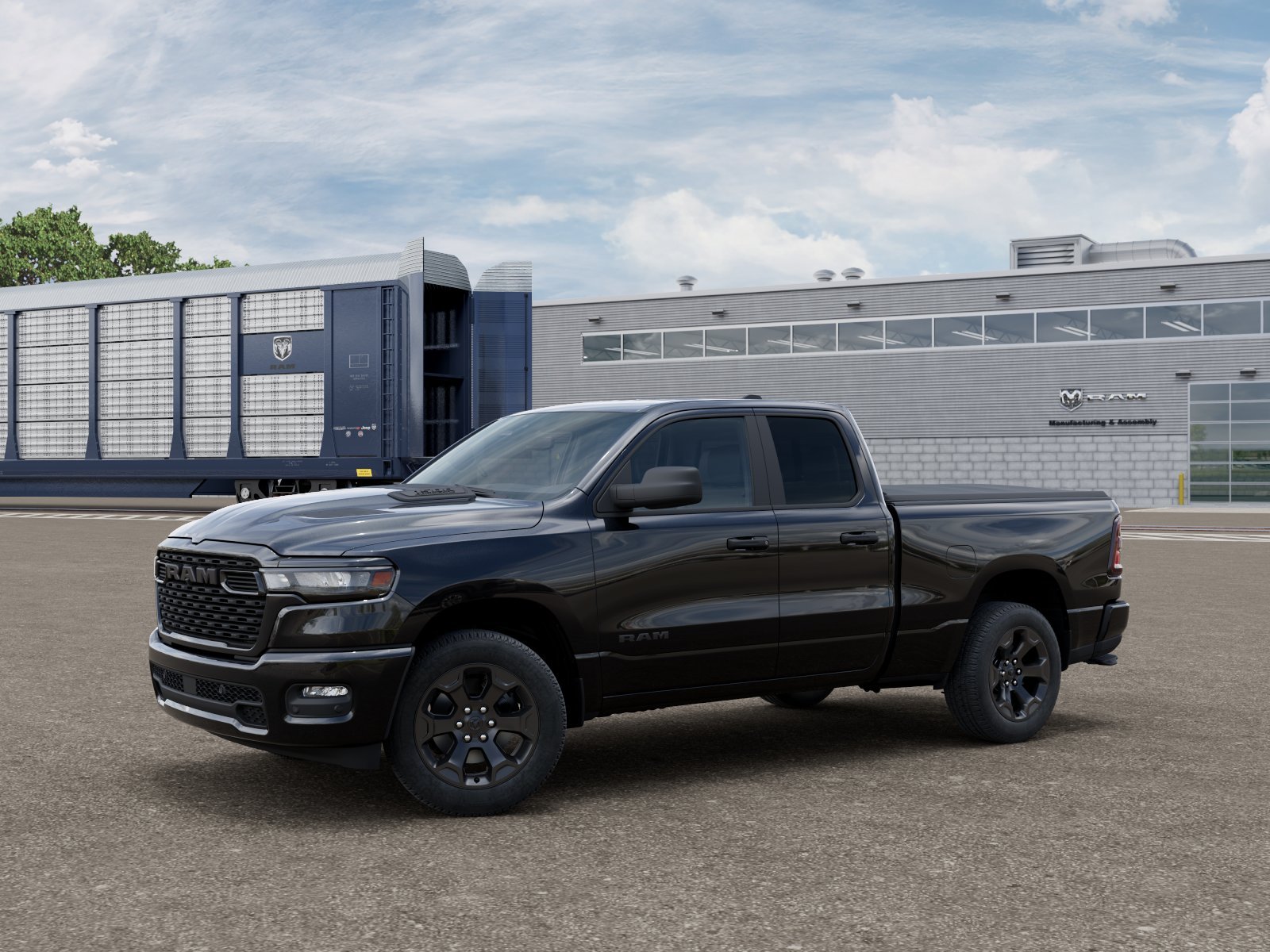 New 2026 Diamond Black Crystal Pearlcoat RAM Express image 1
