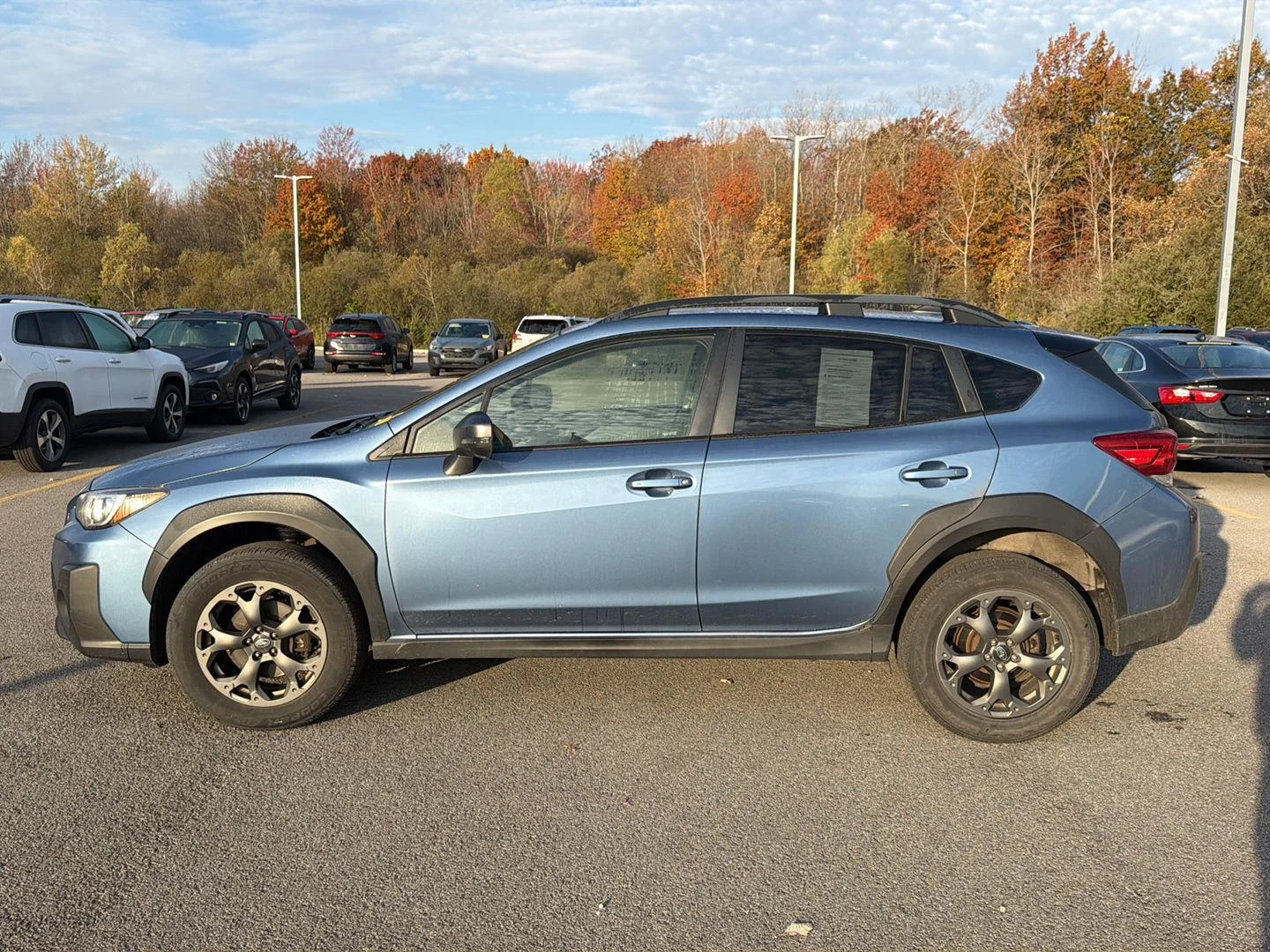 Used 2022 Horizon Blue Pearl Subaru Sport image 6