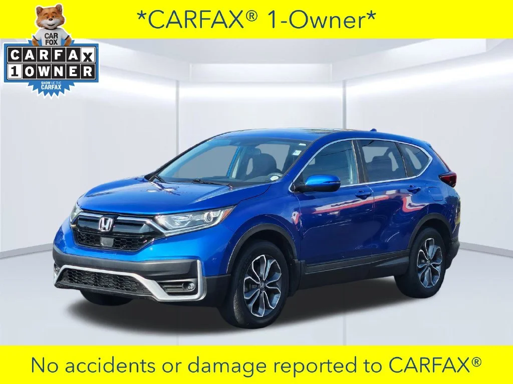 Used 2021 Aegean Blue Metallic Honda EX image 2