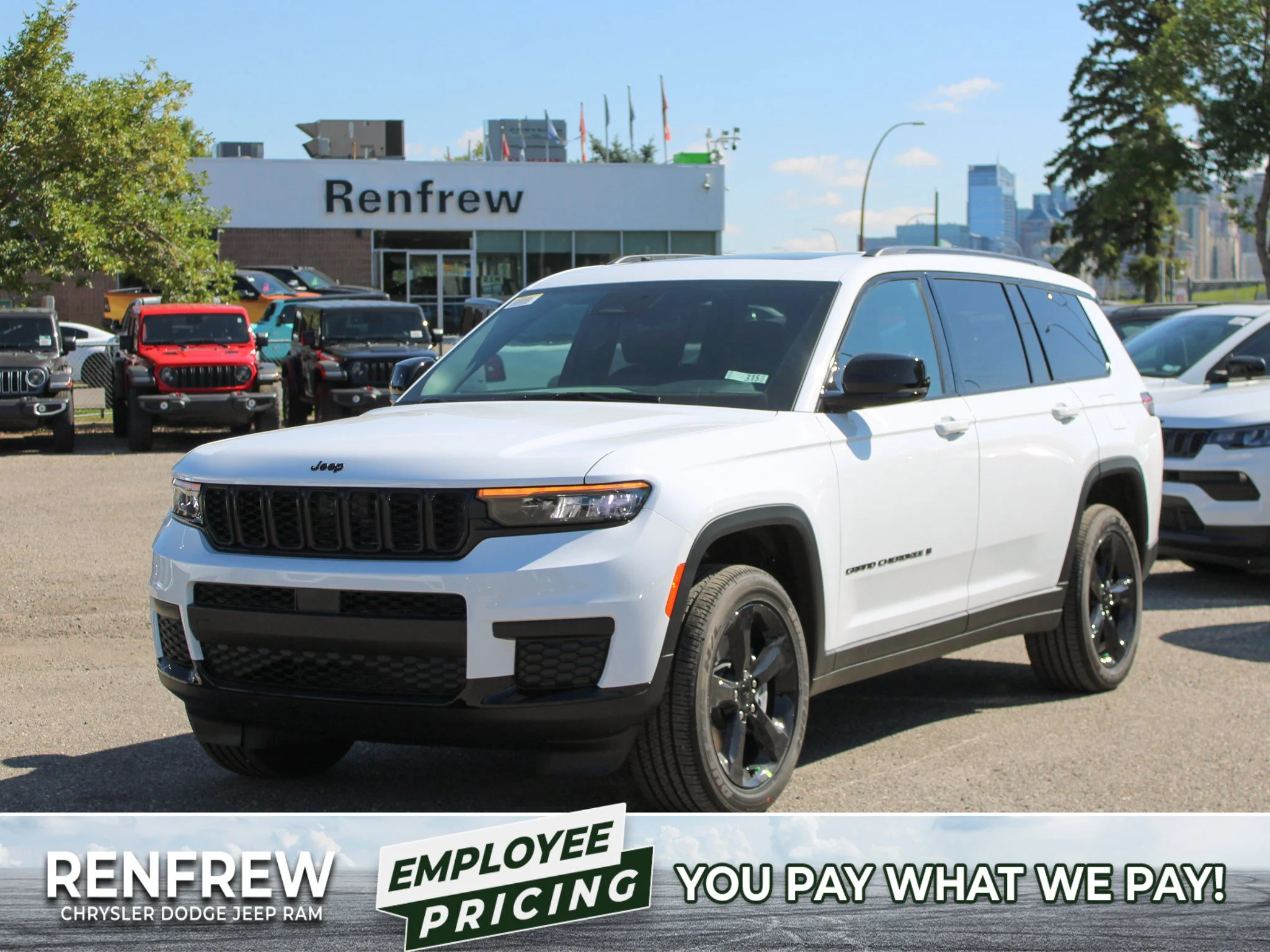 New 2025 White Jeep Altitude* 4x4, Trailer Tow Pkg, Sunroof, Heated Leather image 1