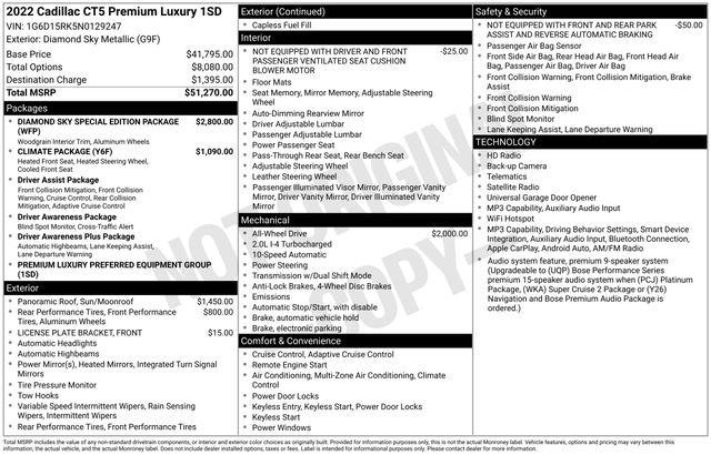 Used 2022 Diamond Cadillac Premium Luxury image 38