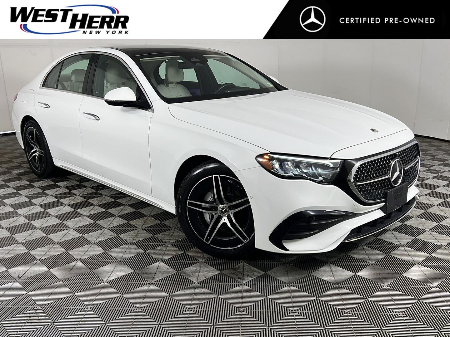 Certified Used 2024 Polar White Mercedes-Benz E 350 image 1