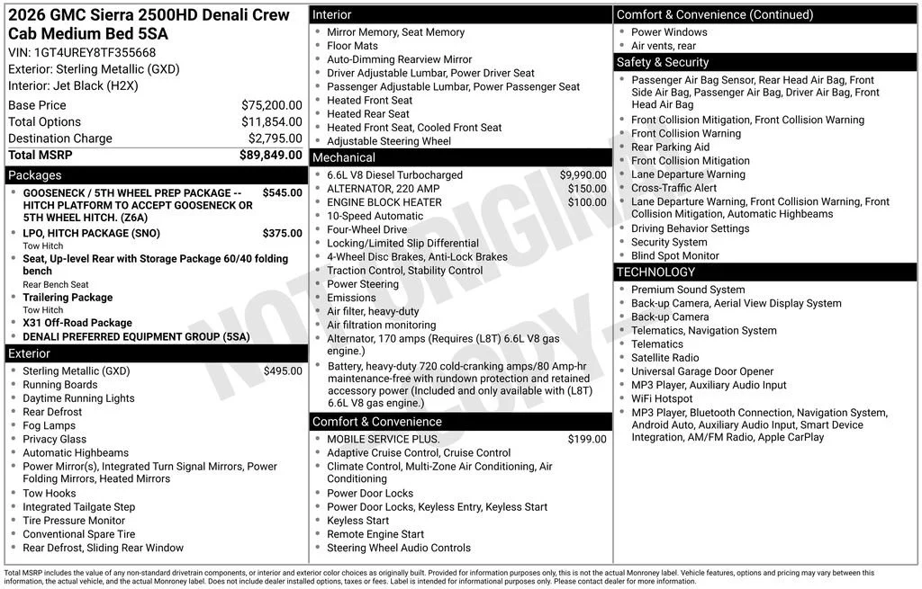 New 2026 Sterling Metallic GMC Denali image 20