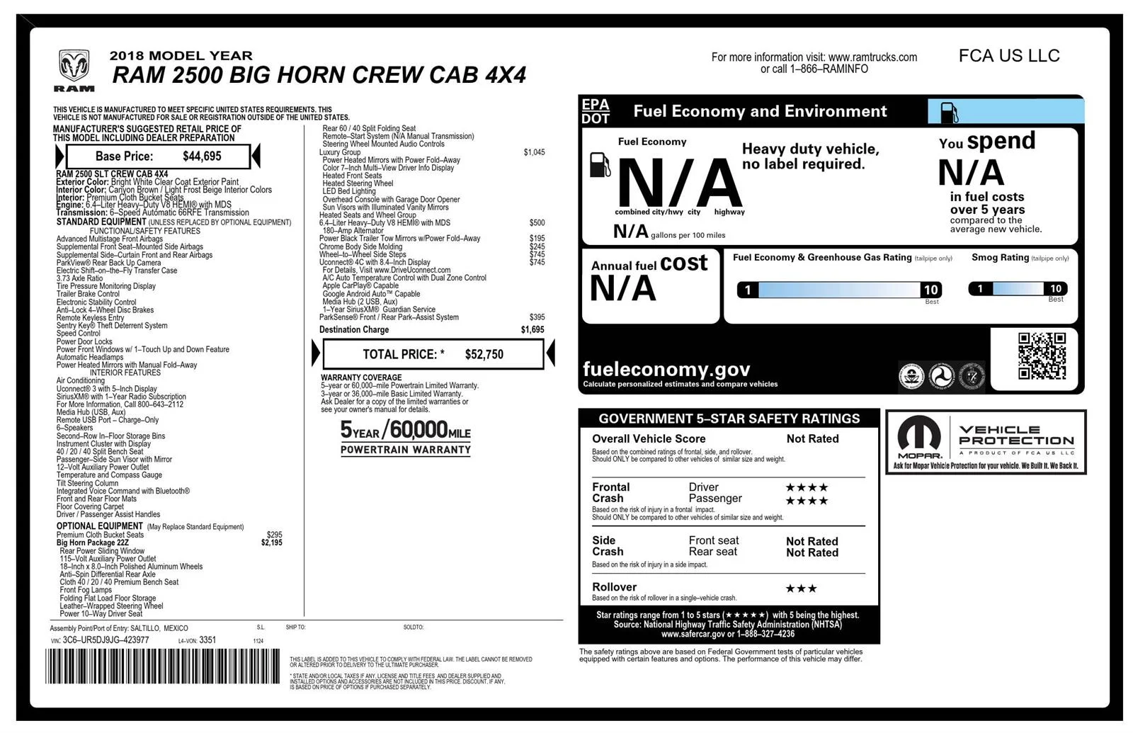 Used 2018 Bright White Clearcoat Ram Big Horn image 32