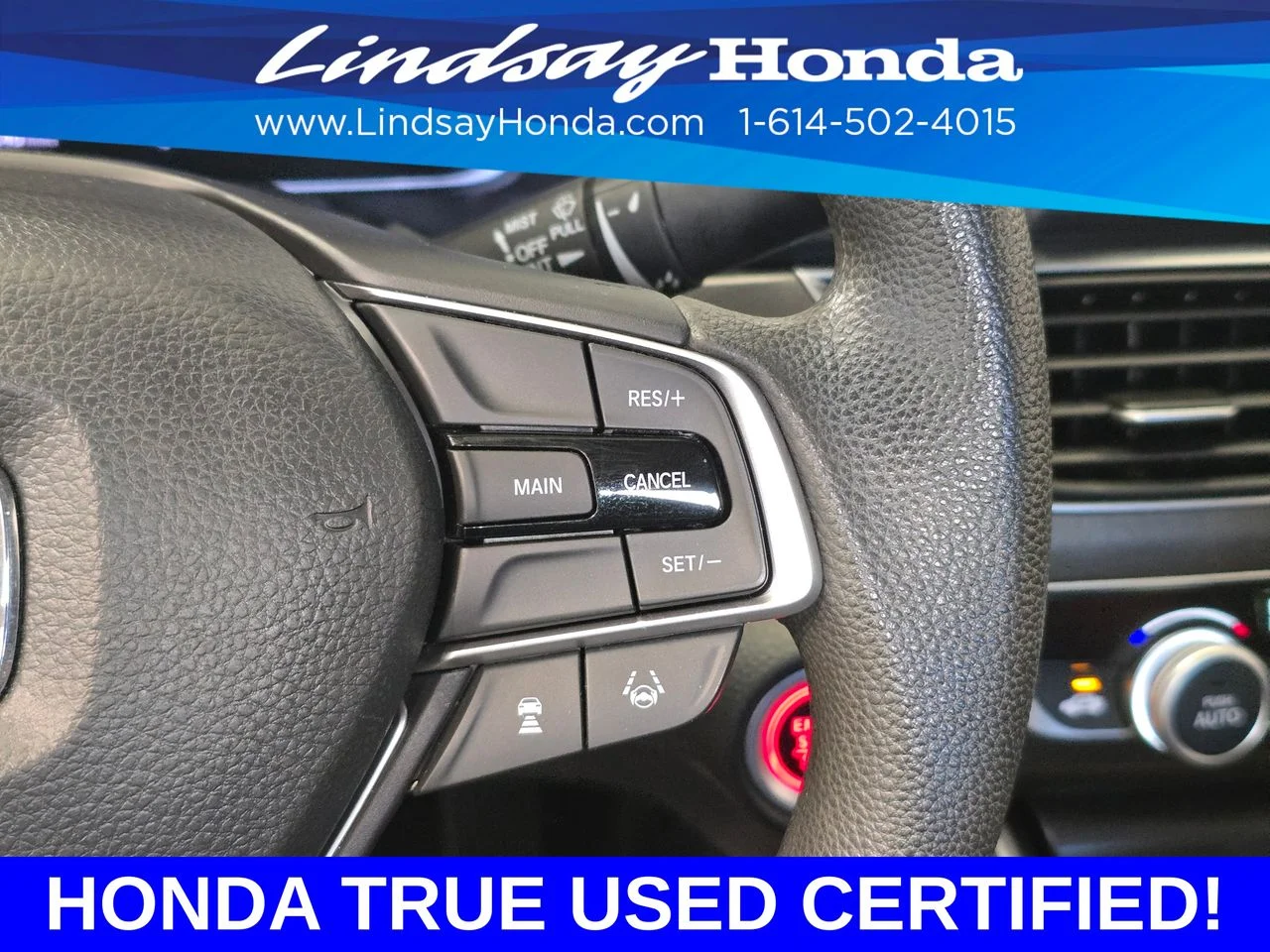 Certified Used 2019 Crystal Black Pearl Honda LX image 16