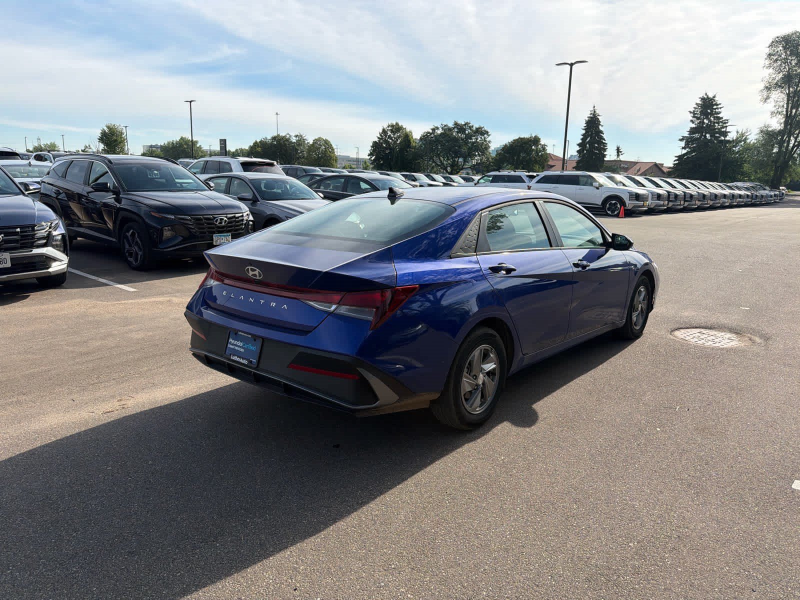 Certified Used 2025 Intense Blue Hyundai SE image 2