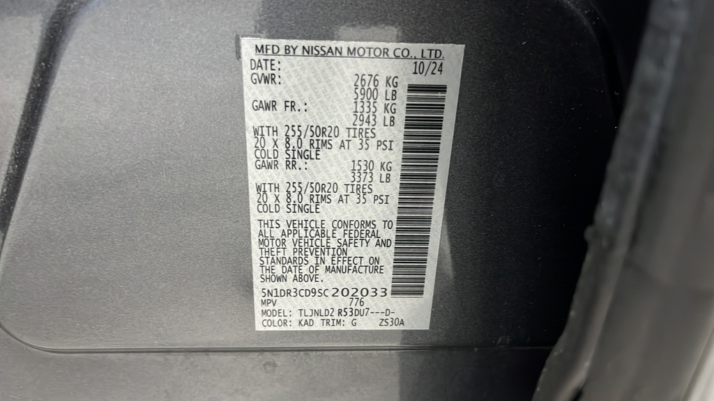 Used 2025 Gun Metallic Nissan SL image 29