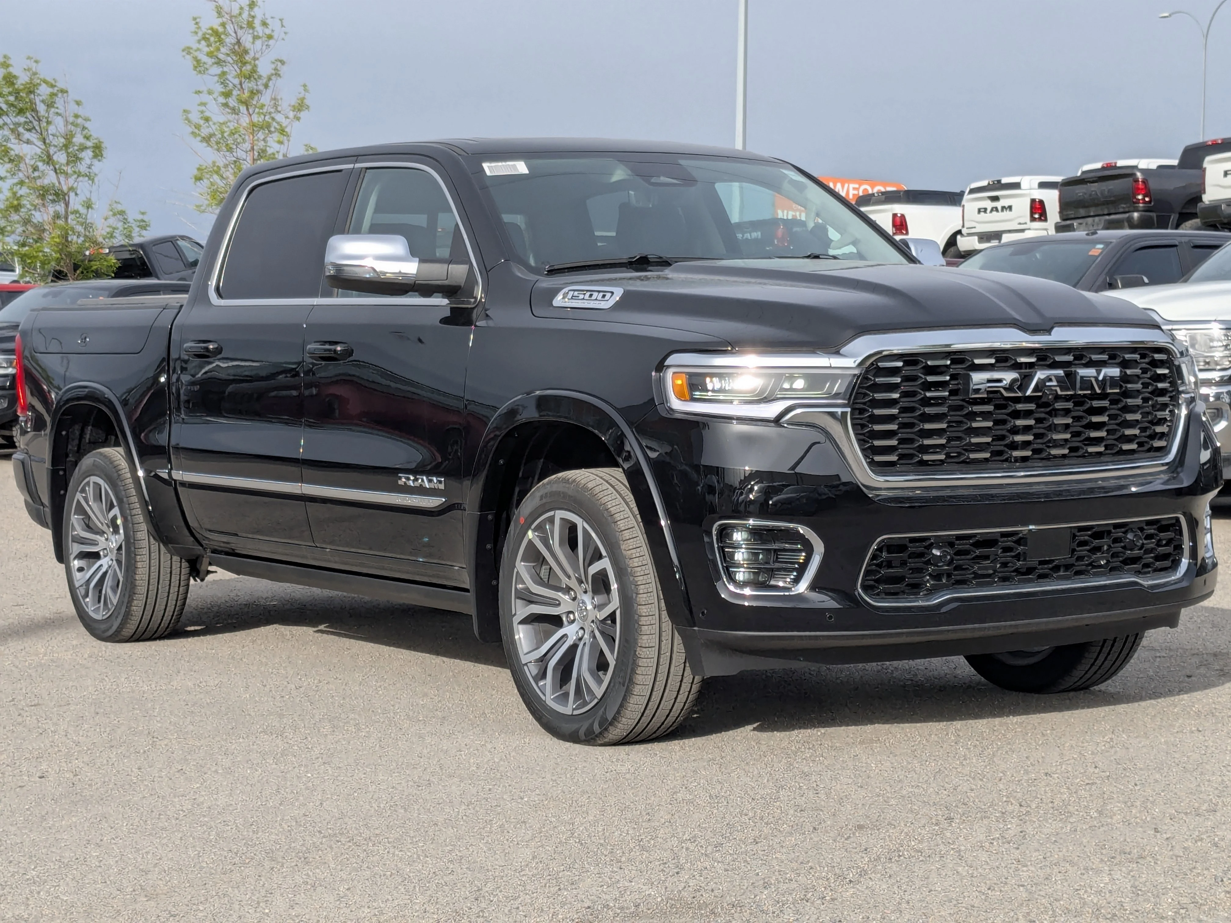 New 2026 Black RAM Tungsten - - 3.0L Hurricane HO T-Turbo - Prem Lthr Bucket Seats - E-Locker Axle & More! image 2