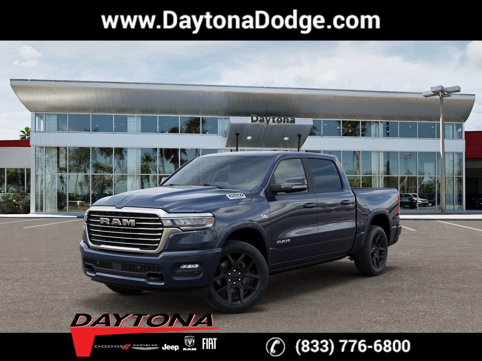 New 2026 Forged Blue Metallic RAM Laramie image 1