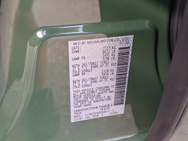 New 2026 Green Nissan PRO-4X image 28