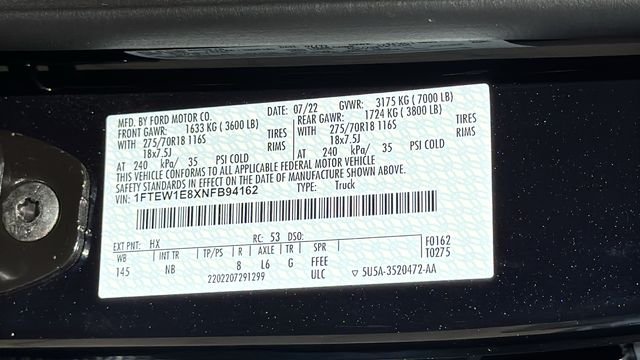 Used 2022 Blue Ford Tremor image 31