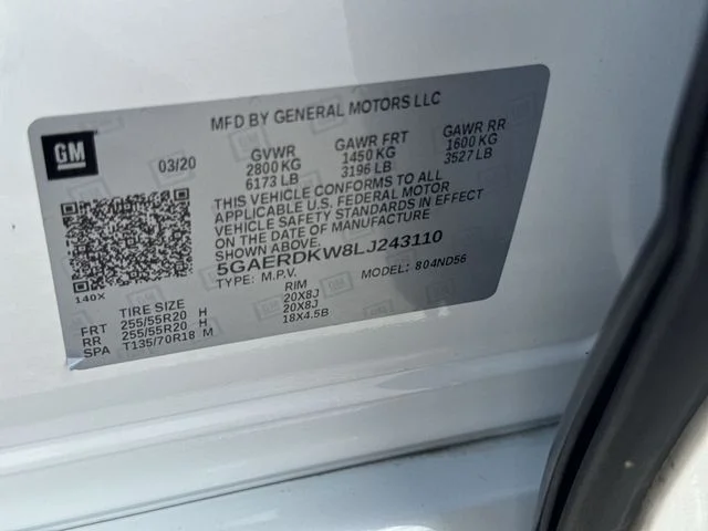 Used 2020 White Frost Tricoat Buick FWD 4dr Avenir image 39