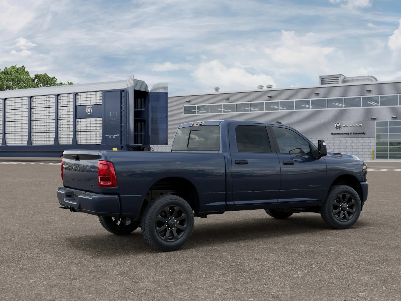 New 2026 Forged Blue Metallic Exterior Paint RAM Big Horn image 4