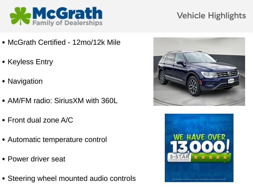 Used 2021 Blue Volkswagen 2.0T SE image 6