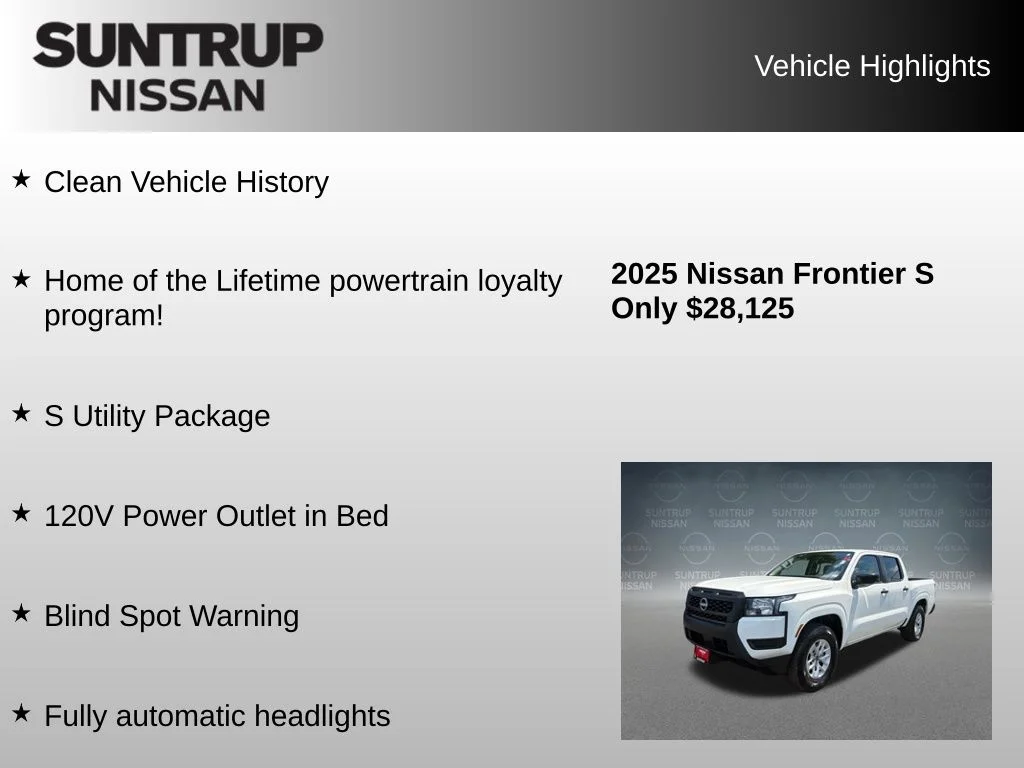 Used 2025 White Nissan S image 8