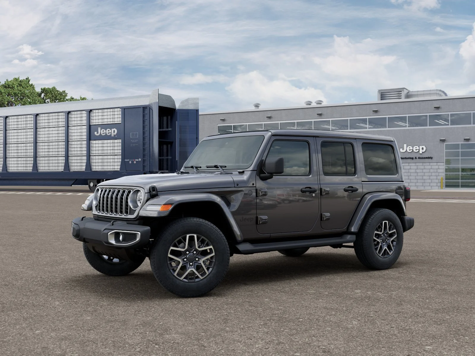 New 2026 Granite Crystal Metallic Clear-Coat Exterior Paint Jeep Sahara image 2
