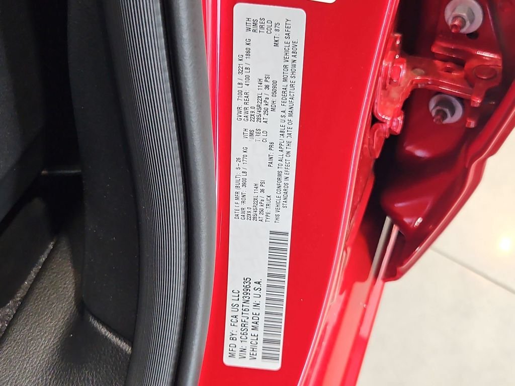 New 2026 Molten Red Pearl-Coat Exterior Paint RAM Laramie image 28