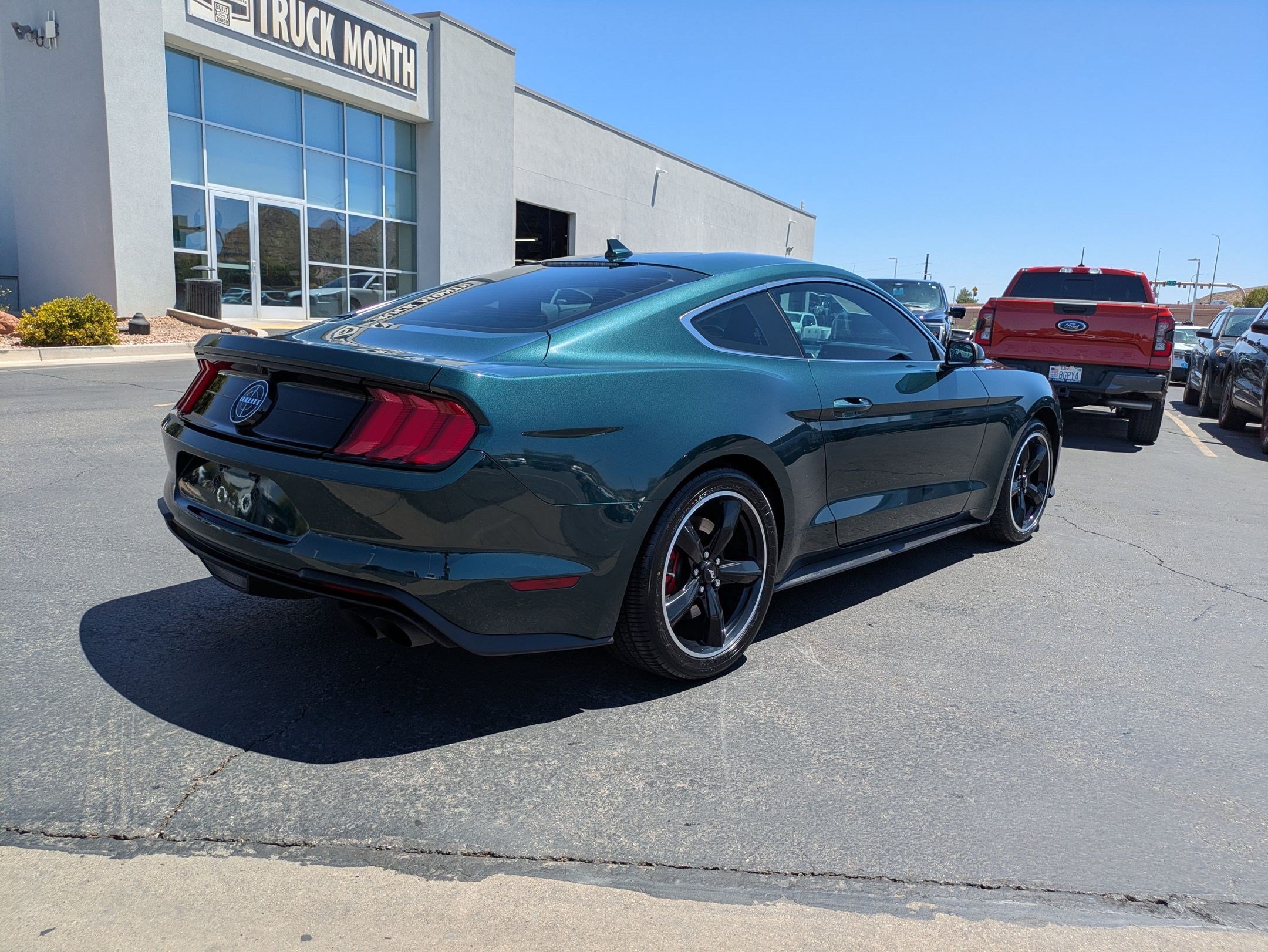 Used 2020 Dark Highland Green Metallic Ford Bullitt image 3