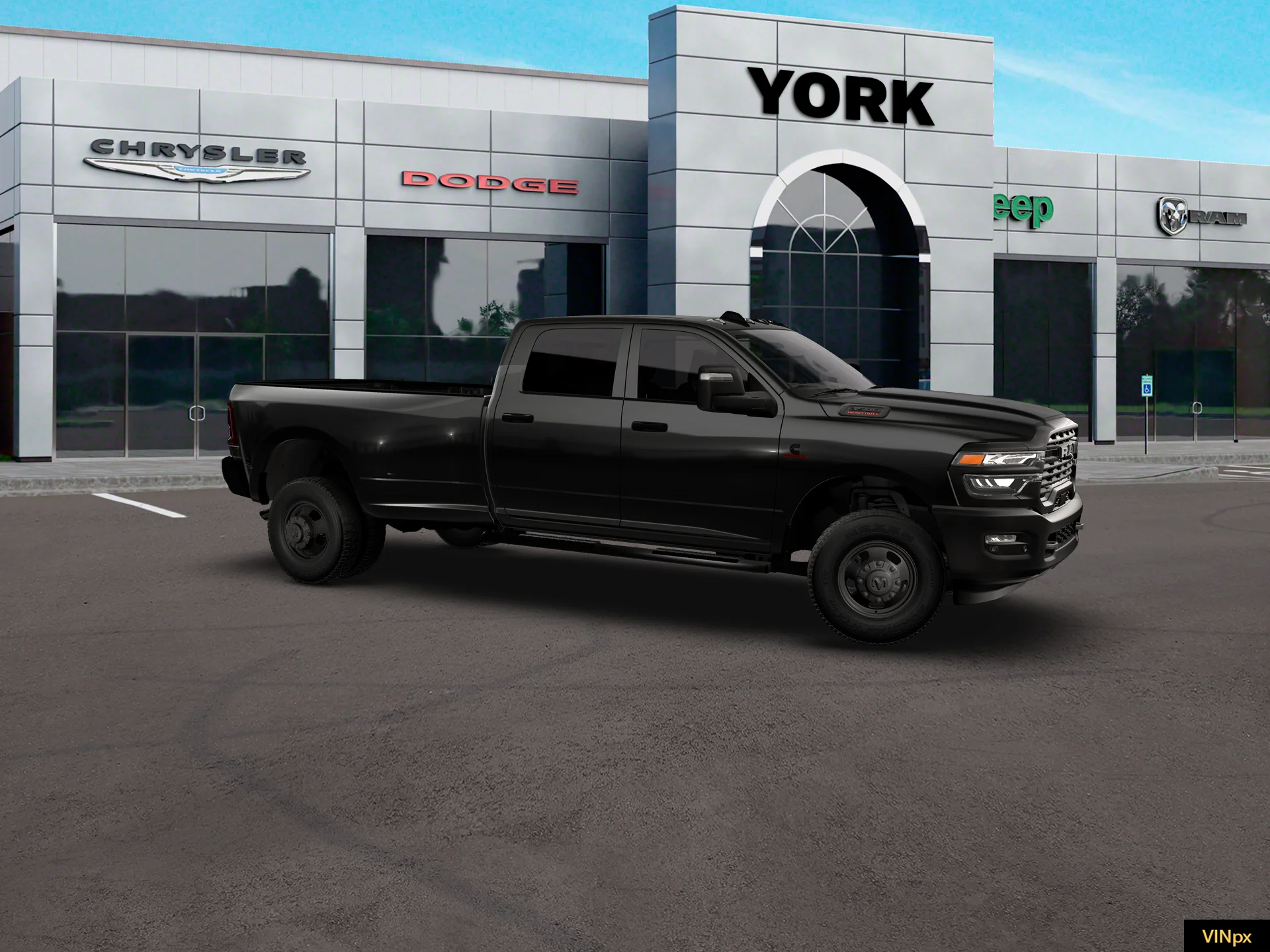 New 2027 Diamond Black Crystal Pearl-Coat Exterior Paint RAM Tradesman image 10