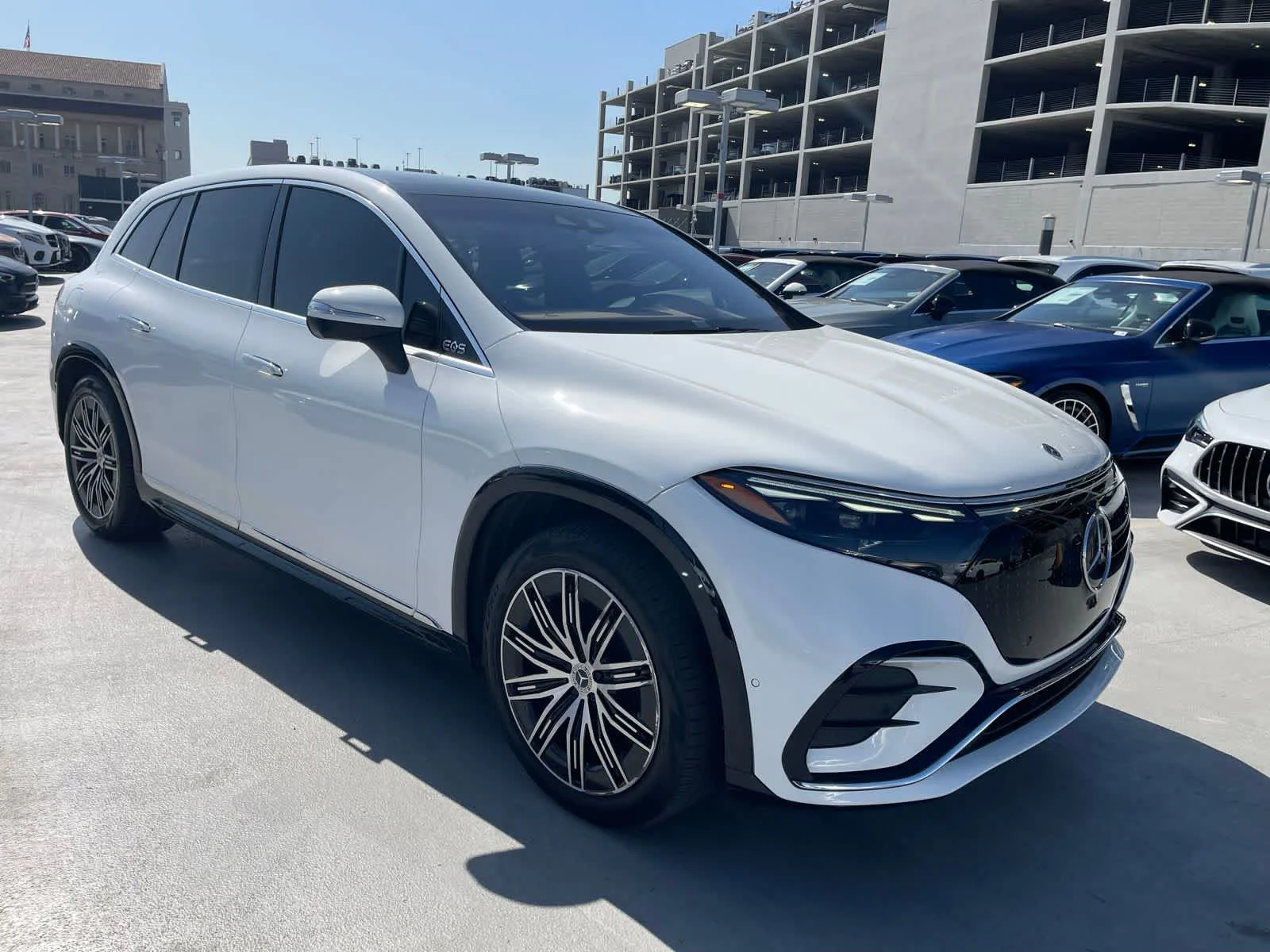 Certified 2023 Mercedes-Benz EQS SUV Base with VIN 4JGDM4EB0PA008185 for sale in Los Angeles, CA