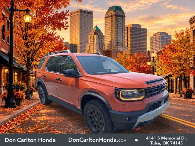 New 2026 Sunset Orange Honda TrailSport Elite Blackout image 1