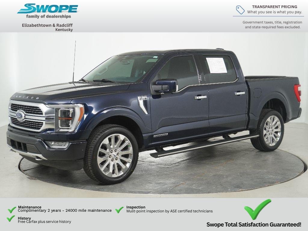 Used 2023 Antimatter Blue Metallic Ford Limited image 10