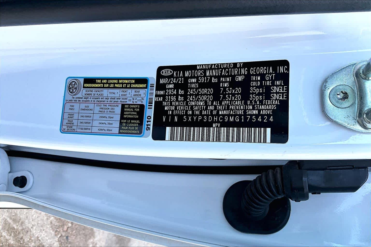 Used 2021 Glacial White Pearl Kia EX image 35