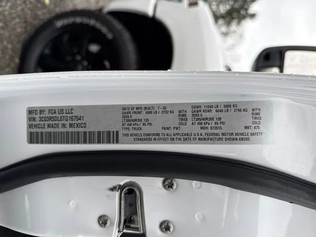 New 2026 Bright White Clear-Coat Exterior Paint RAM Big Horn image 16