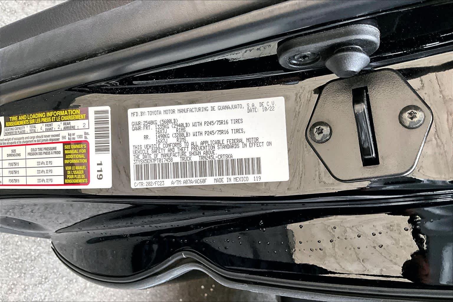 Used 2023 Black Toyota SR5 image 34