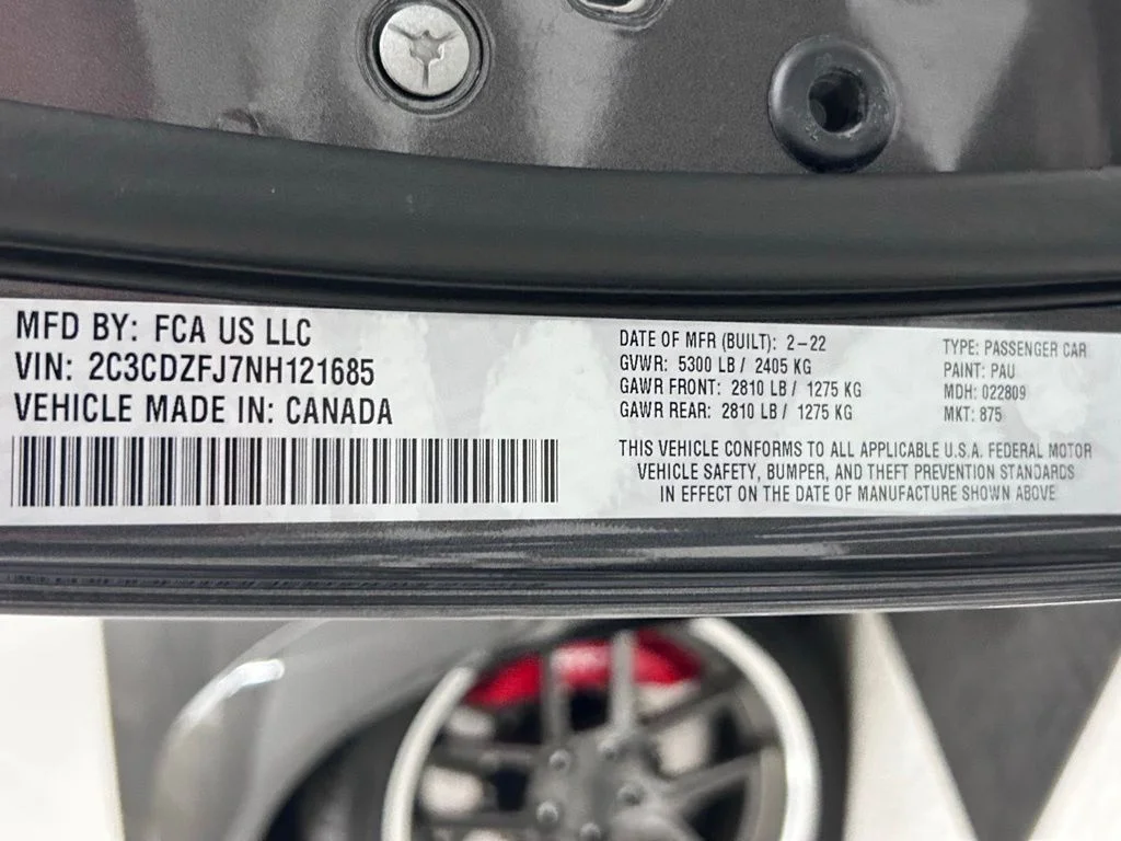 Used 2022 Gray Dodge R/T Scat Pack Widebody image 23