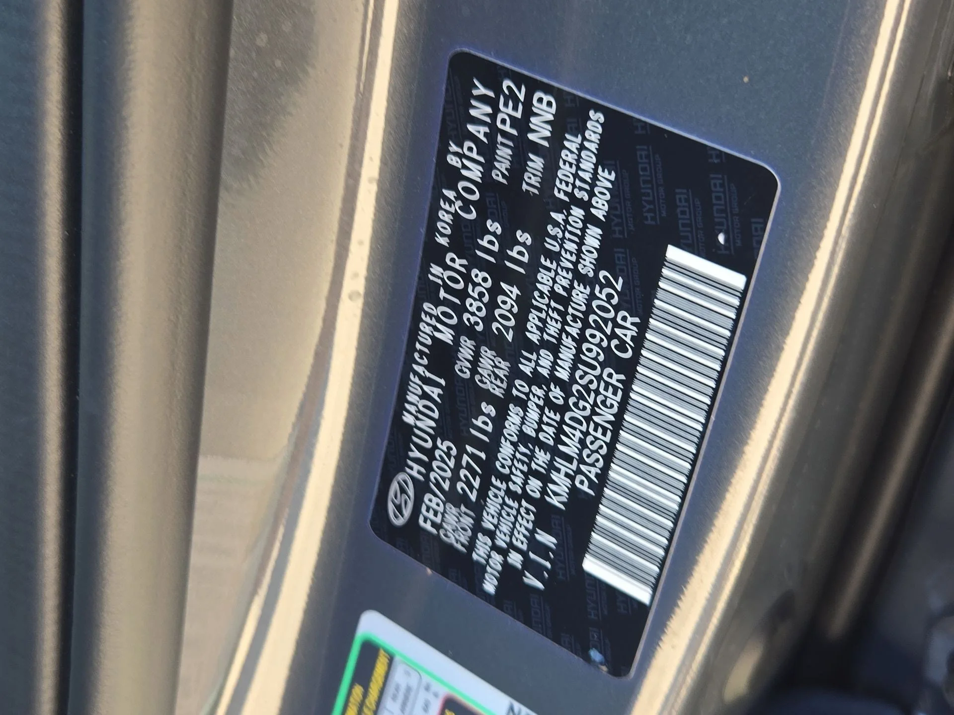 Used 2025 Ecotronic Gray Hyundai SEL Sport image 33