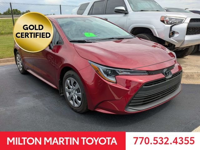 Certified Used 2025 Red Toyota LE image 2