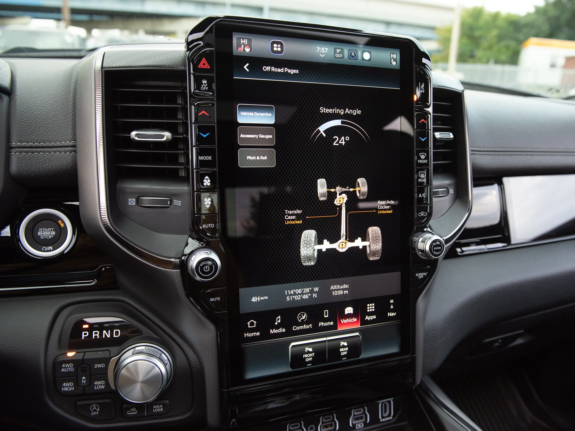 New 2026 Black RAM Rebel* Crew Cab 4x4, Level 2 Equip Group, Passenger Screen, 33 Inch A/T Tires image 21
