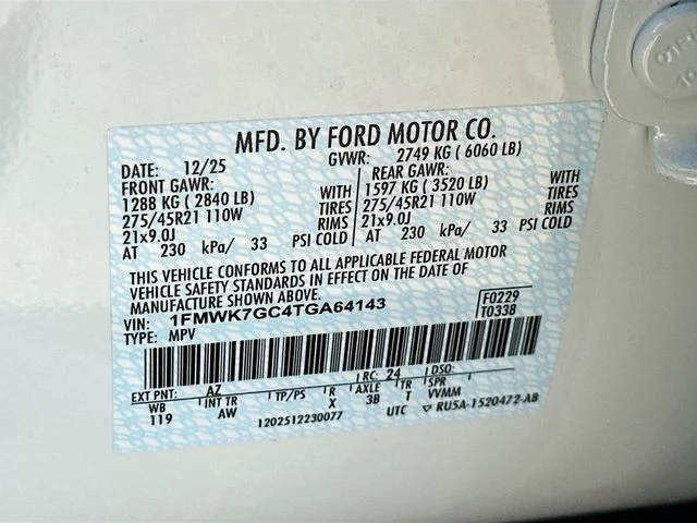 New 2026 White Metallic Ford ST image 21