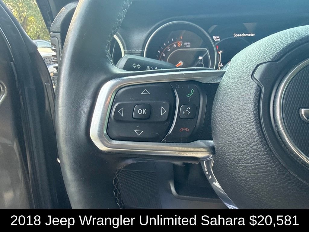 Used 2018 Crystal Metallic Jeep Unlimited Sahara image 34