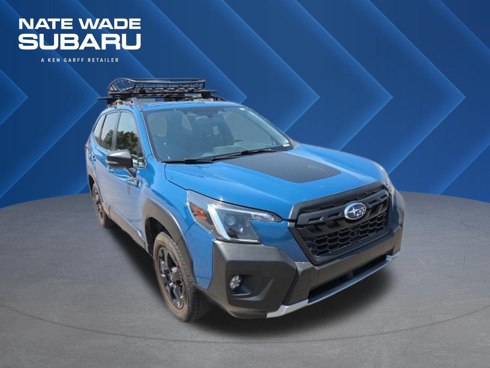Used 2022 Geyser Blue Subaru Wilderness image 1