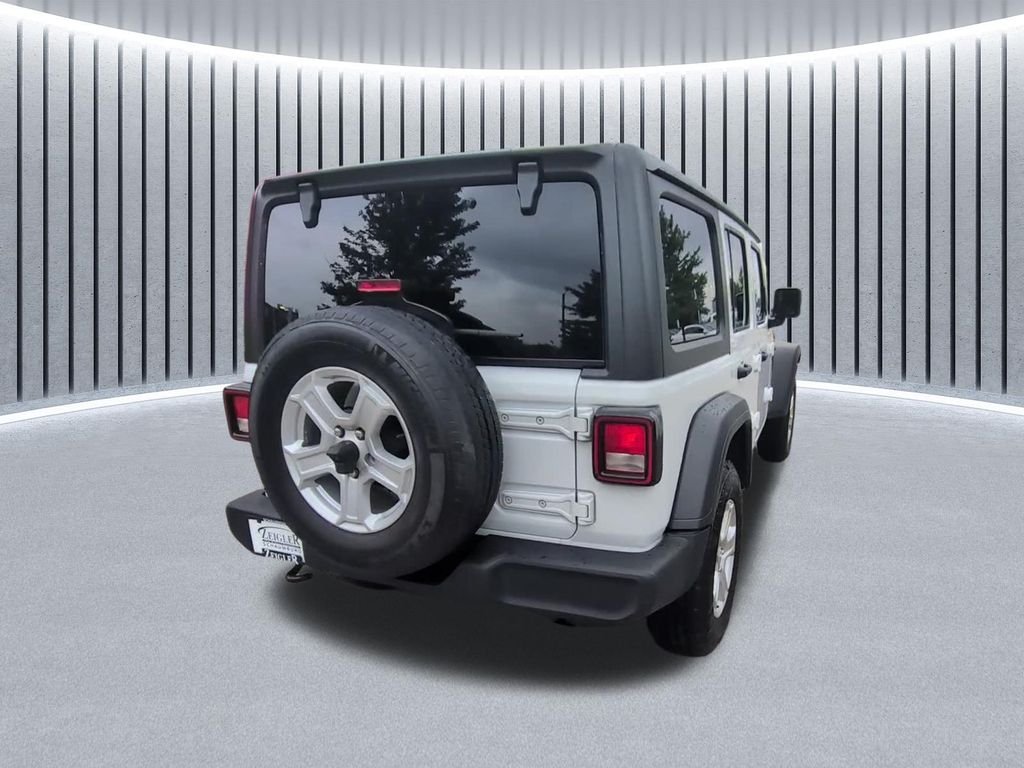 Used 2020 White Jeep Unlimited Sport S image 17
