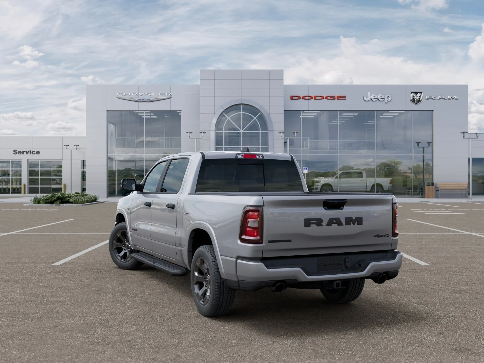 New 2026 Billet Silver Metallic Clear-Coat Exterior Paint RAM Big Horn/Lone Star image 39