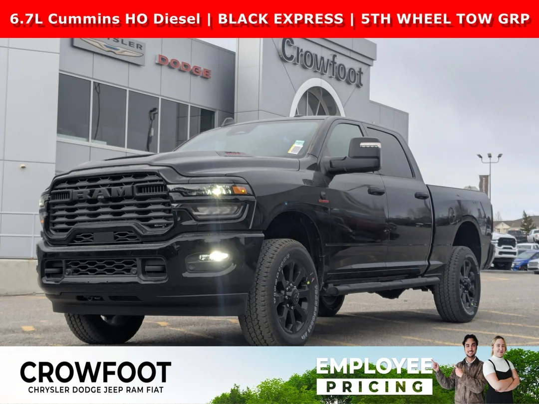 New 2026 Black RAM Black Express - - 6.7L Cummins HO  - Pkg 24C  - 5th Wheel/Gooseneck Prep  - 20 Black Wheels & More! image 1