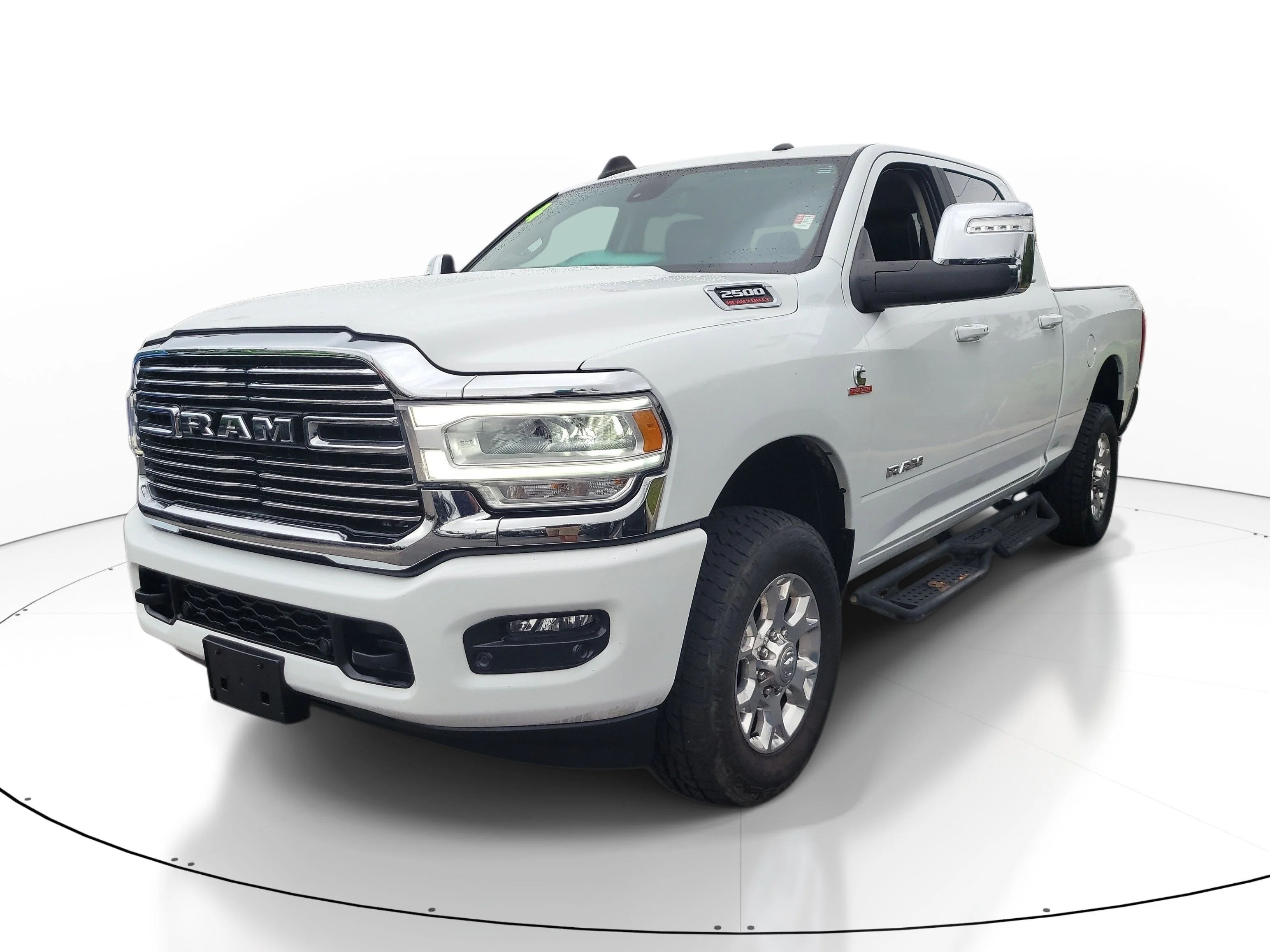 Used 2024 Bright White Clearcoat Ram Laramie image 3