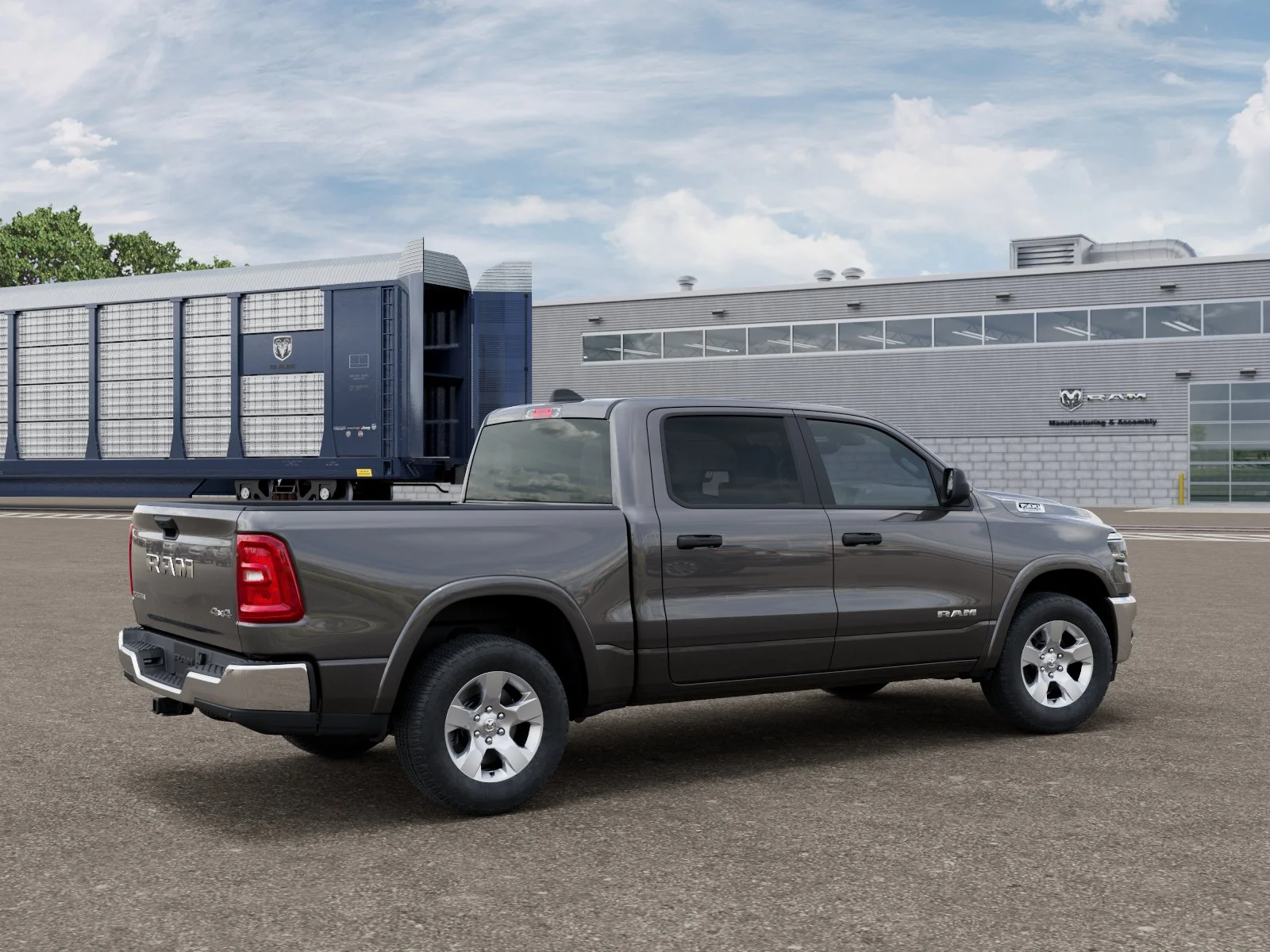 New 2026 Granite Crystal Metallic Clear-Coat Exterior Paint RAM Big Horn/Lone Star image 2