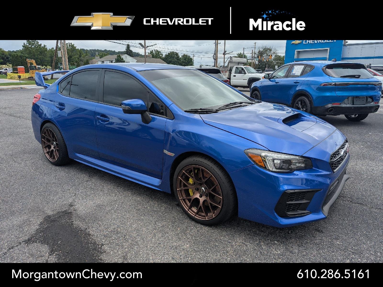Used 2020 WR Blue Pearl Subaru STI image 1