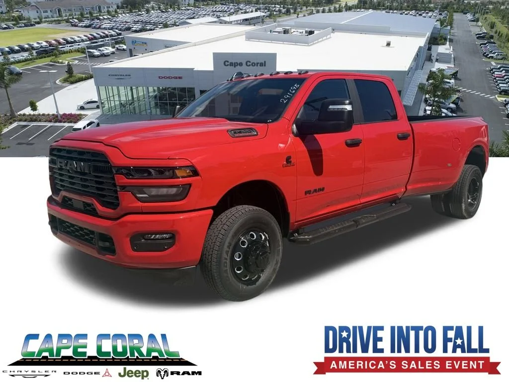 New 2026 Flame Red Clear-Coat Exterior Paint RAM Big Horn image 1